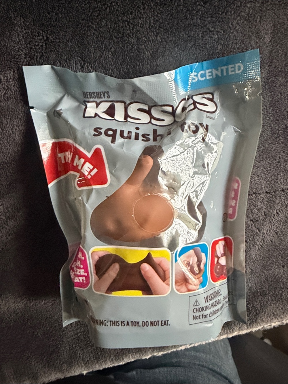 Squishy Scented Hershey Kisses Brown Kids squeeze sensory Toy NWT